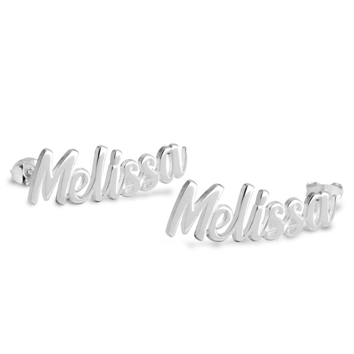 Melia Curved Stud Earrings